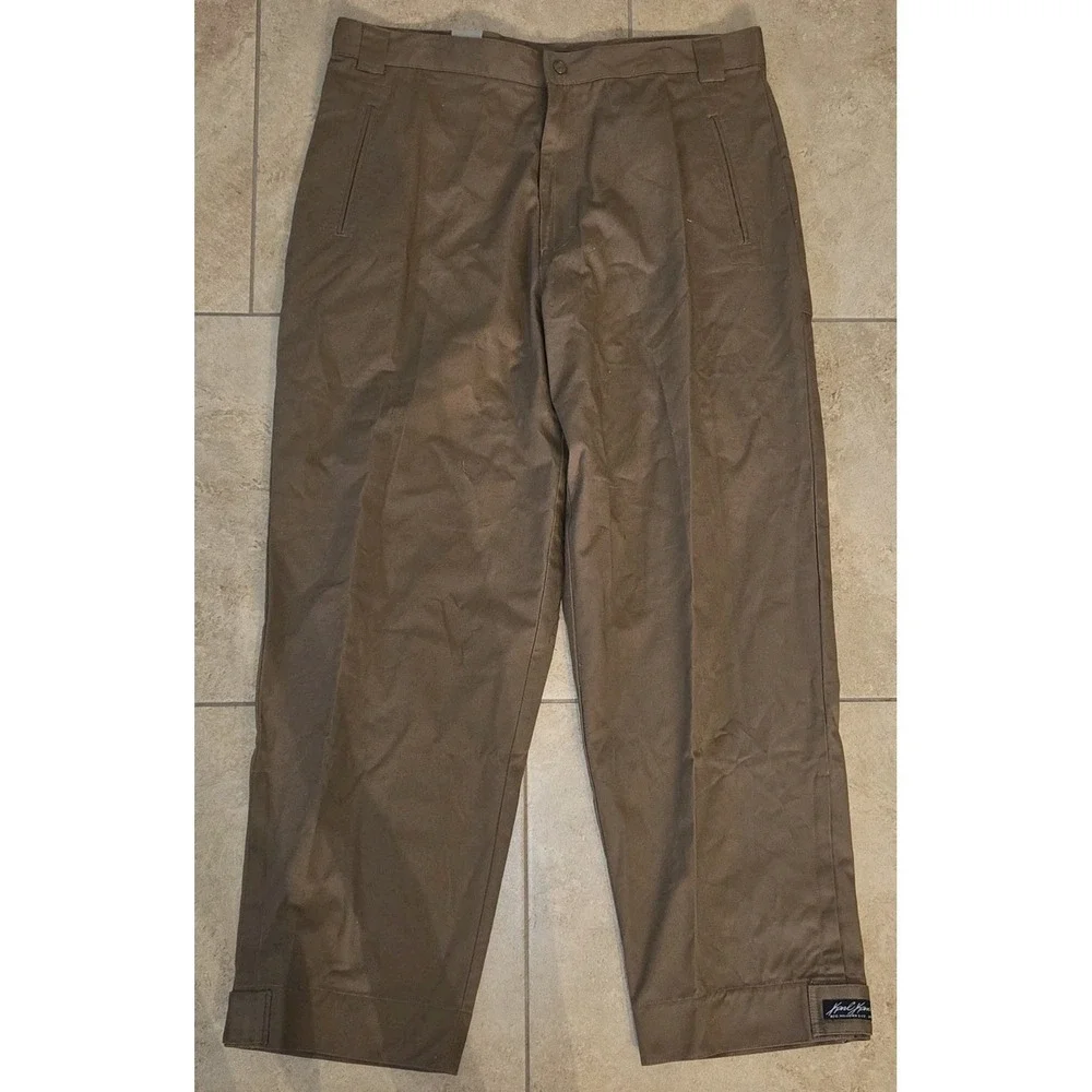 Vintage Karl Kani Pants Mens 40x34 Streetwear Walnut Brown Deadstock New NWT
